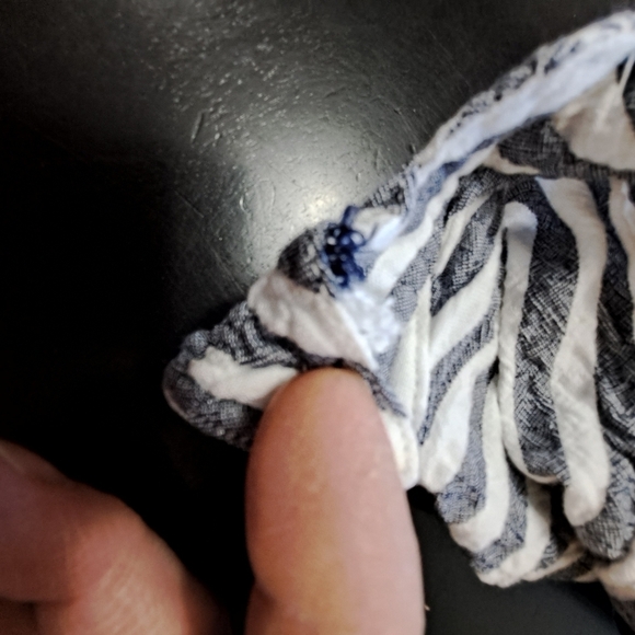 Jane & Delancey Striped  Button Up Blouse - Picture 8 of 8